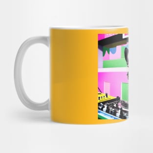 Dog DJ Pop Art Mug